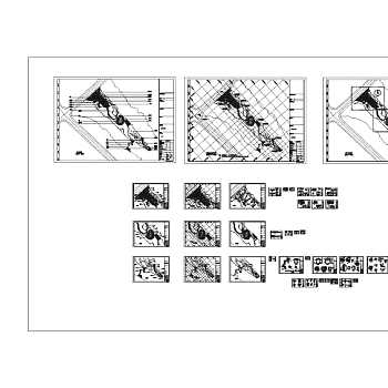 浙江某镇公园施工图CAD图纸
