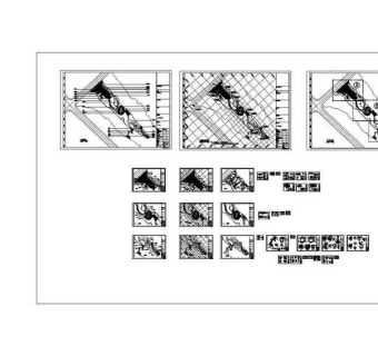 浙江某镇公园施工图CAD图纸