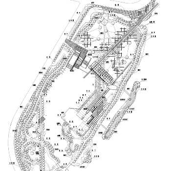 公园改造总平面CAD图纸