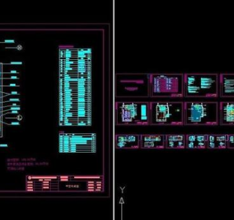 cad室内施工图图片