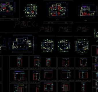 cad户型平面立面图片