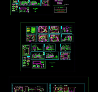 豪华别墅CAD施工图