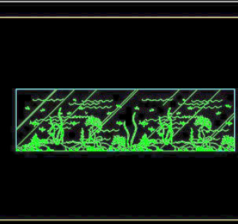 鱼缸CAD饰物陈设图纸素材5