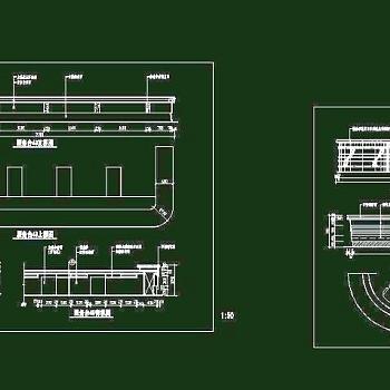 CAD之吧台收银台服务台设计