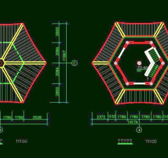 古建筑古塔CAD素材