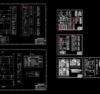 自投原理接线图CAD图纸