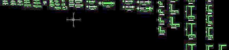 常用五金构件带名称的CAD图块图库