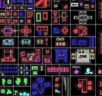 办公家具CAD图块