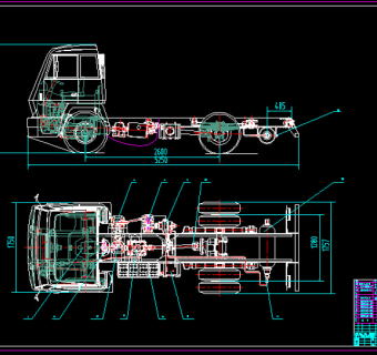 EQ1141货车整车效果图CAD图纸