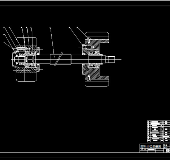 滚珠丝杠装配图CAD图纸