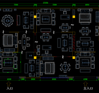 红木家具cad施工图3D模型