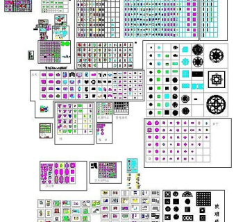 标准电机CAD图库