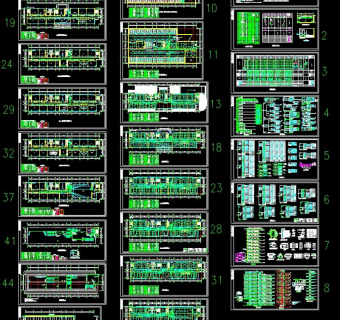 办公楼强弱电施工CAD图