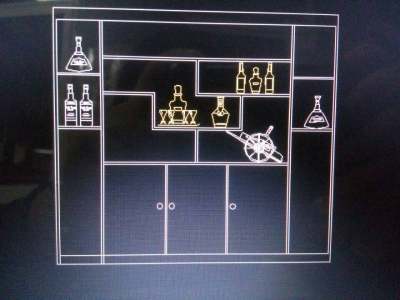 酒柜及酒瓶ＣＡＤ