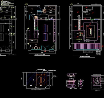 某面包店整套详细cad设计图
