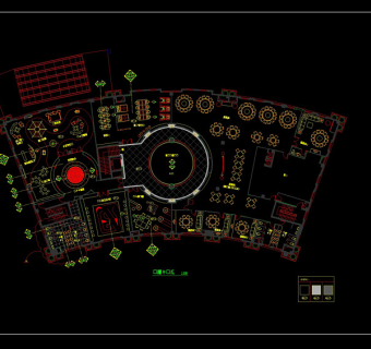 室内cad会所图稿设计