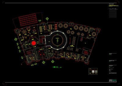 室内cad会所图稿设计
