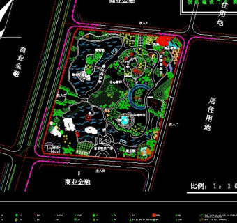 综合性公园设计CAD