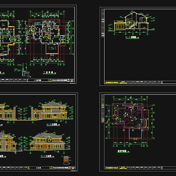 别墅住宅cad图纸