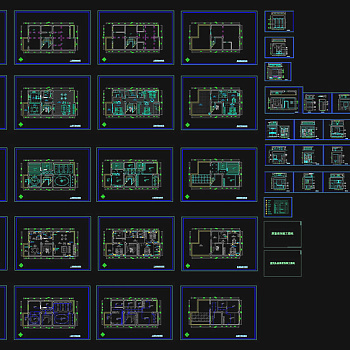 全套室内设计cad装修图