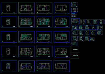 全套室内设计cad装修图