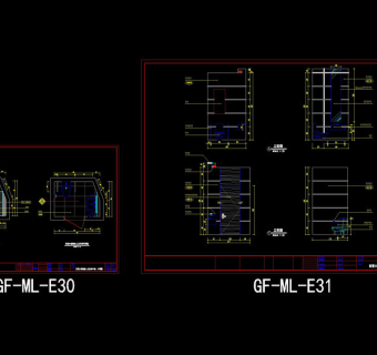一层大堂残疾人卫生间详图cad图纸