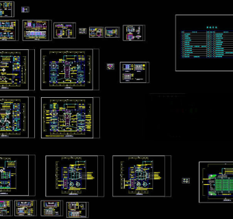 某茶楼装修图cad图纸