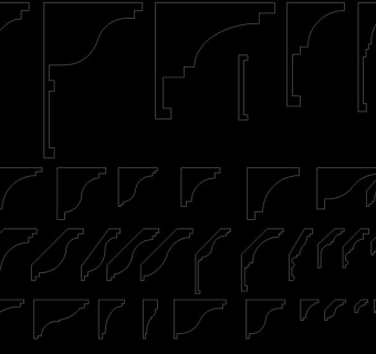 角线天花cad图纸