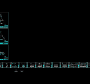 曼丹养生馆立面图cad图纸