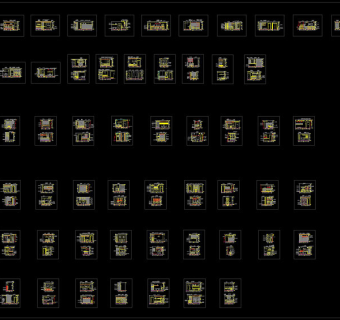 餐厅区装饰墙及酒架造型立面图cad图纸