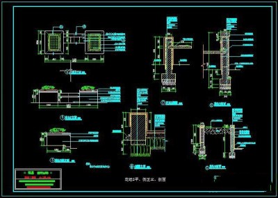 景观花坛设计施工图CAD图纸