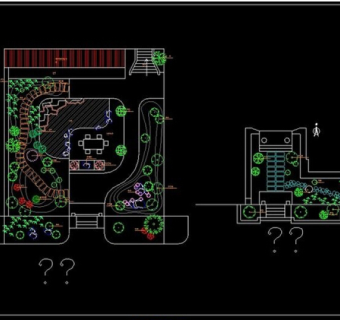 小院绿化CAD图纸