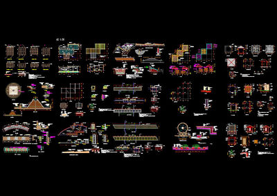 经典园林施工图cad图纸