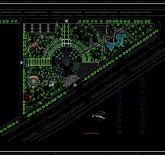绿化总平面图cad图纸
