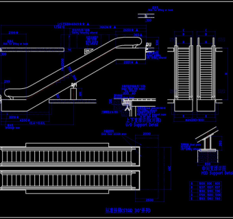 标准扶梯cad图纸