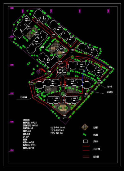 某小区规划图纸cad图稿