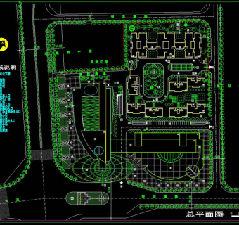 成都双楠广场设计cad图纸