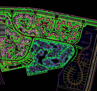 星河湾景观cad图纸