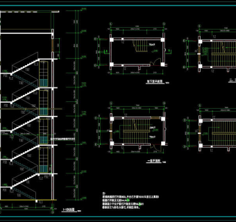 楼梯cad图纸