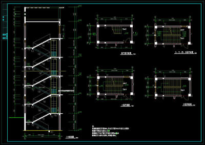 楼梯cad图纸