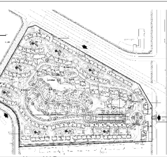小区总平面cad图纸