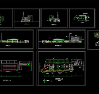 二级汽车站方案CAD图纸