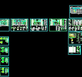 大农贸市场施工图CAD图纸下载