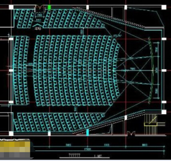 大型电影院cad建筑施工设计图