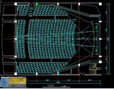 大型电影院cad建筑施工设计图