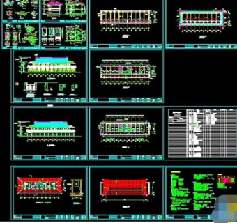 某古代寺庙建筑cad施工图