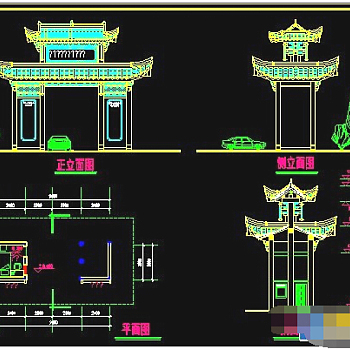 某古建筑cad图纸