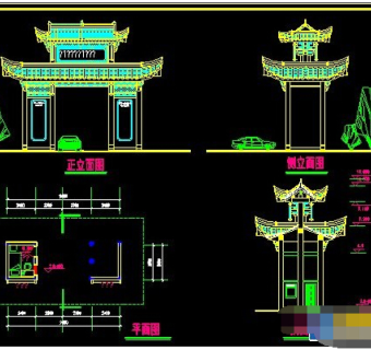 某古建筑cad图纸