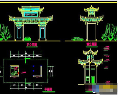 某古建筑cad图纸