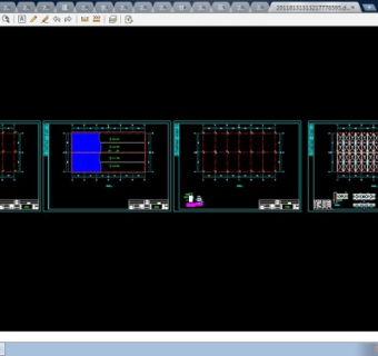 大跨度钢结构大棚详细cad设计施工图